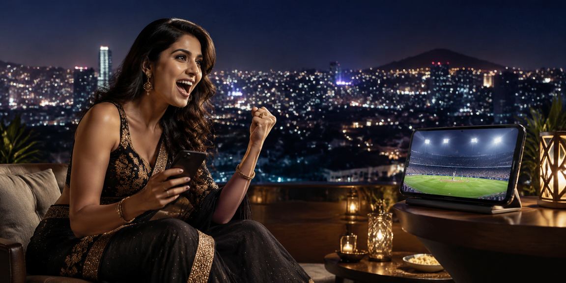 Excited VIP player enjoying exclusive casino bonuses in Pune